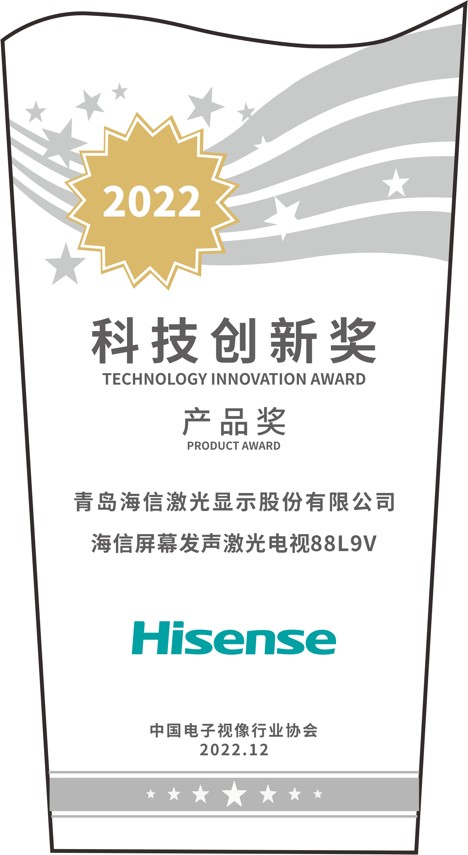 显示赛道树标杆 海信电视摘得三项年度大奖