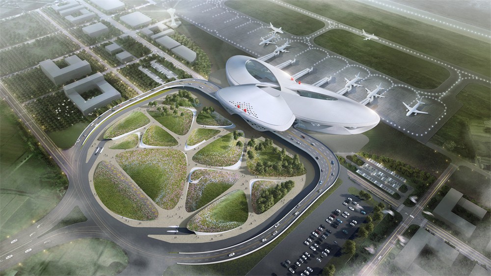 台州路桥机场改扩建工程航站区工程施工总承包II标段项目钢结构工程全面封顶